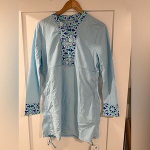 Cabana Life Blue and Green Swim Coverup